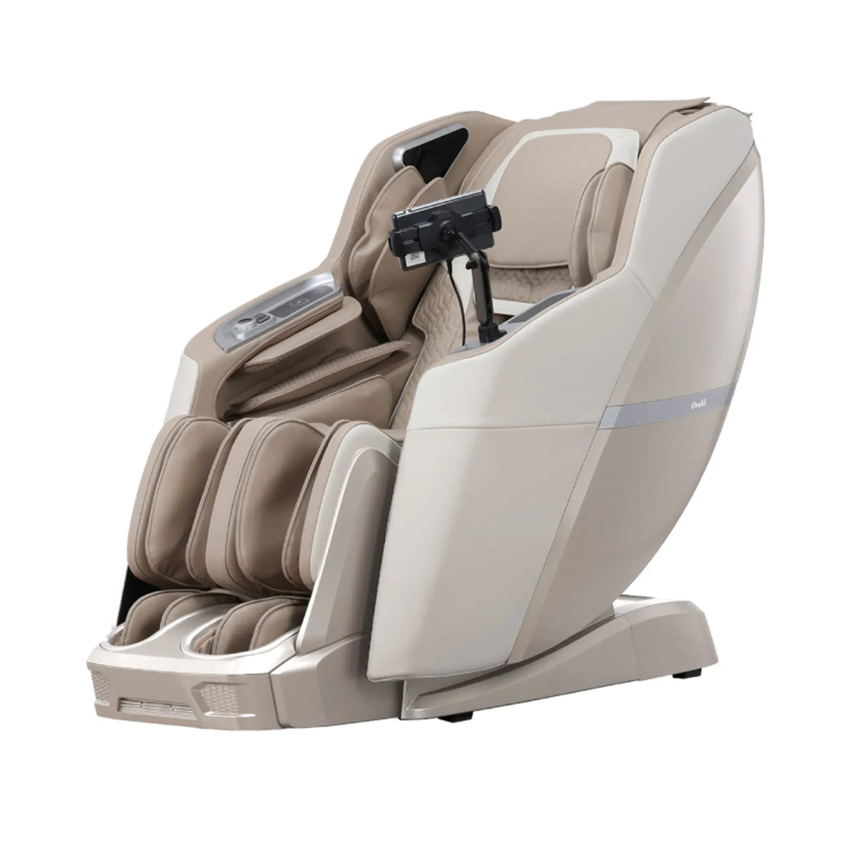 Osaki Pro 4D Epic LE massage chair in taupe and cream