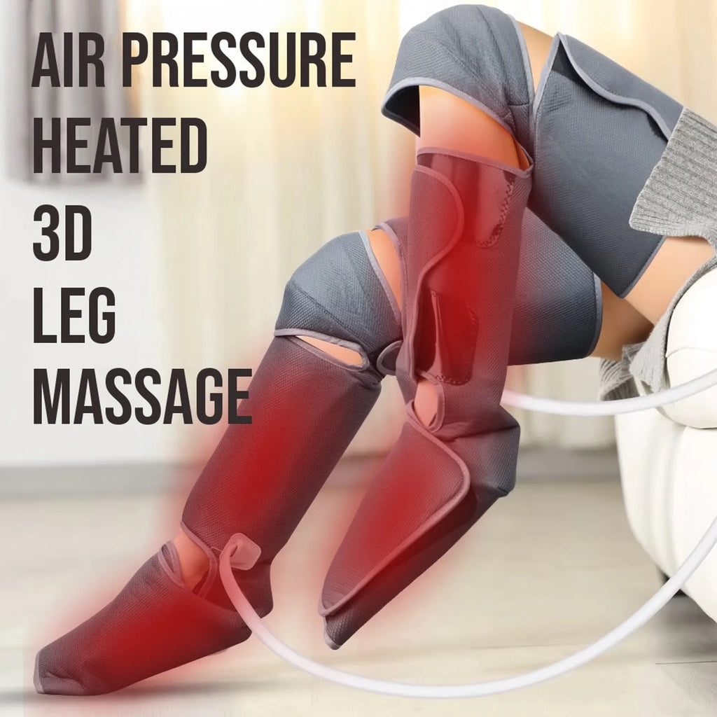 Person wearing the leg boots with red glowing areas showing where air pressure works on the legs