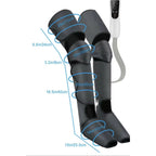 Pair of gray leg boots with the controller and measurement lines along the leg