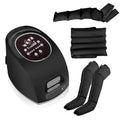 Air compression control unit with two leg wraps, an arm wrap and a waist wrap