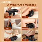 6-head dual handle percussion massager, size and features