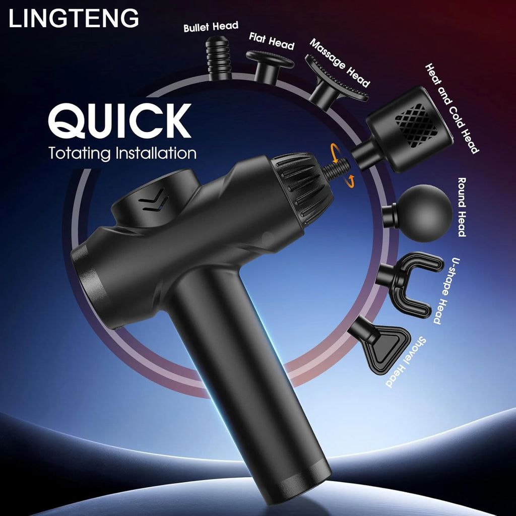Hot and cold massage gun battery and charging details