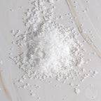 Pile of white Dead Sea magnesium flakes