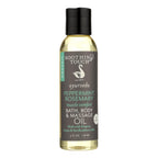 Soothing Touch organic peppermint rosemary bath, body and massage oil, 4 oz bottle